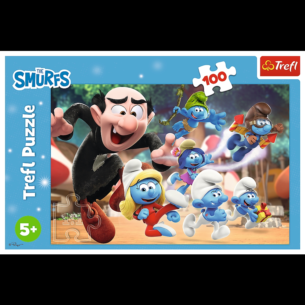 Puzzle - 100 - Nauki Papy Smerfa The Smurfs 16481