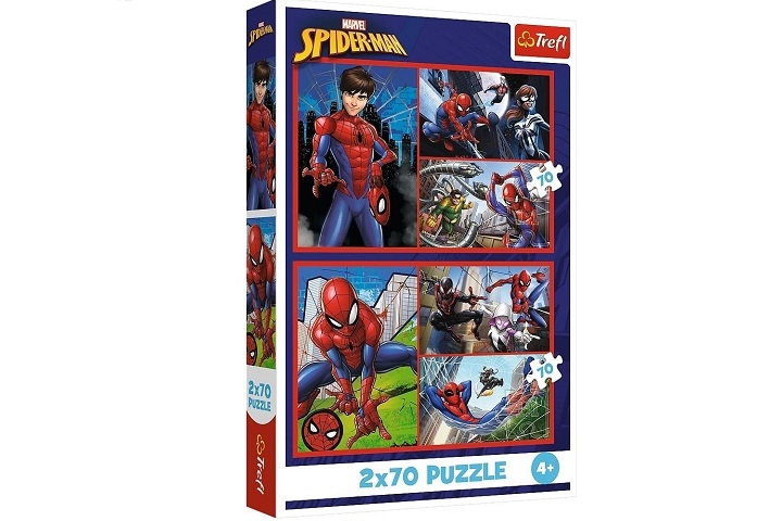 PUZZLE 2x70 Pajęcze historie / Marvel 34443