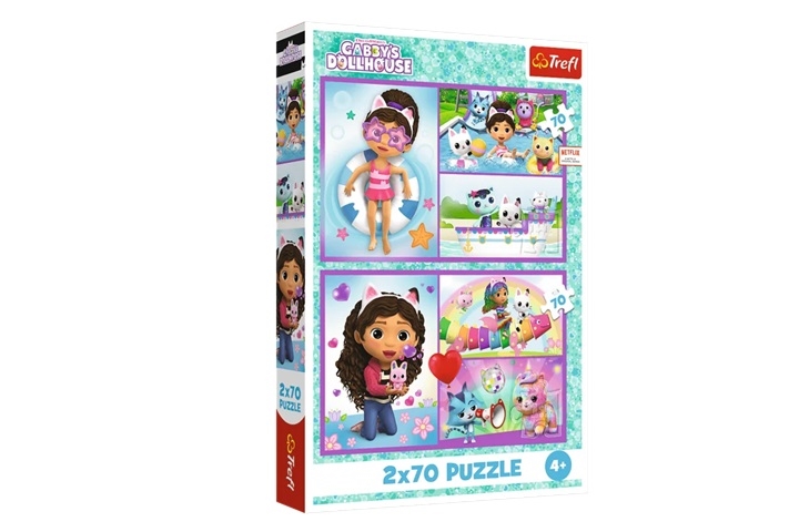 PUZZLE 2x70 Baw się z Gabby 34438