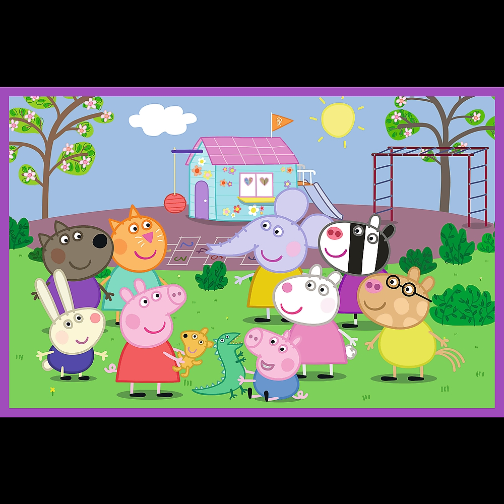 PUZZLE 2x24 Peppa na placu zabaw 34435