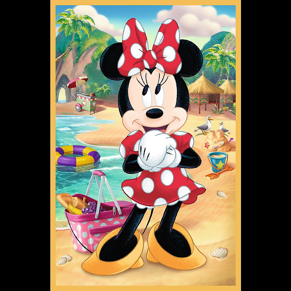PUZZLE 3x50 Myszki na wakacjach /Disney 34881