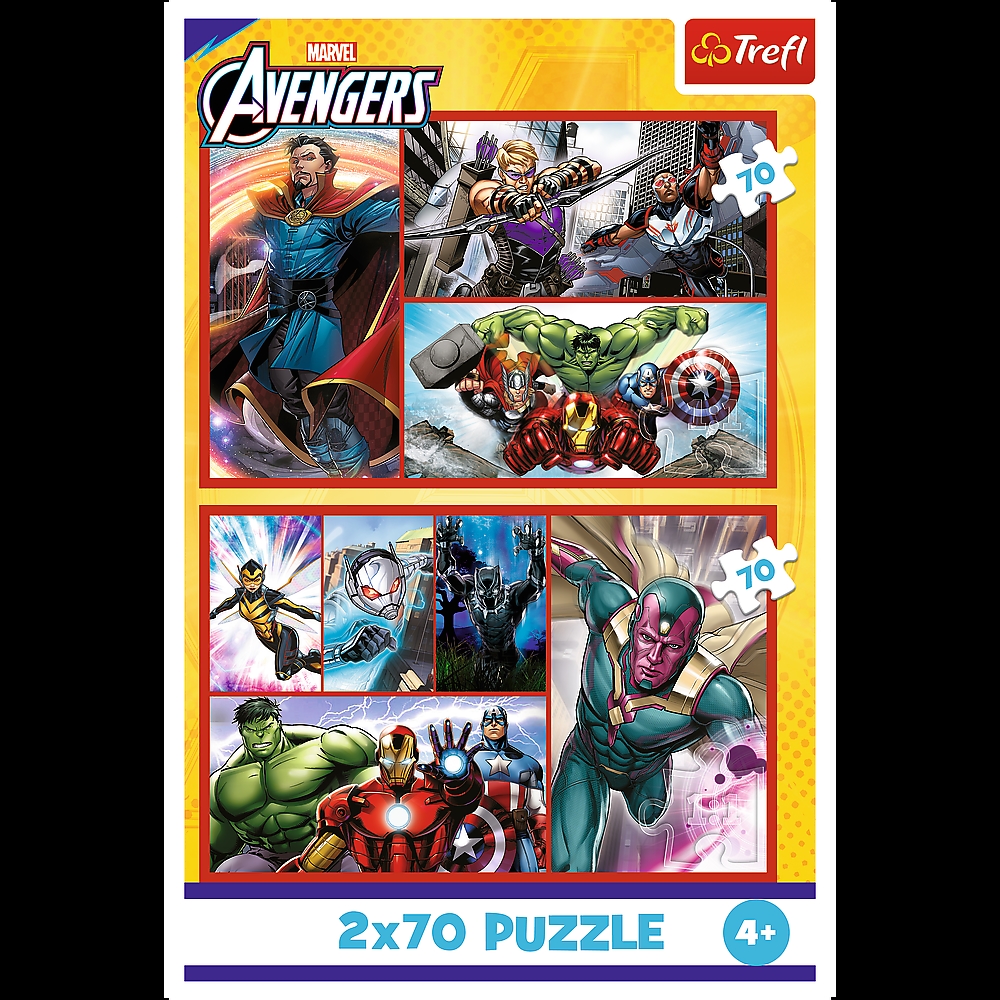 PUZZLE 2x70 Zostań bohaterem / Marvel 34439