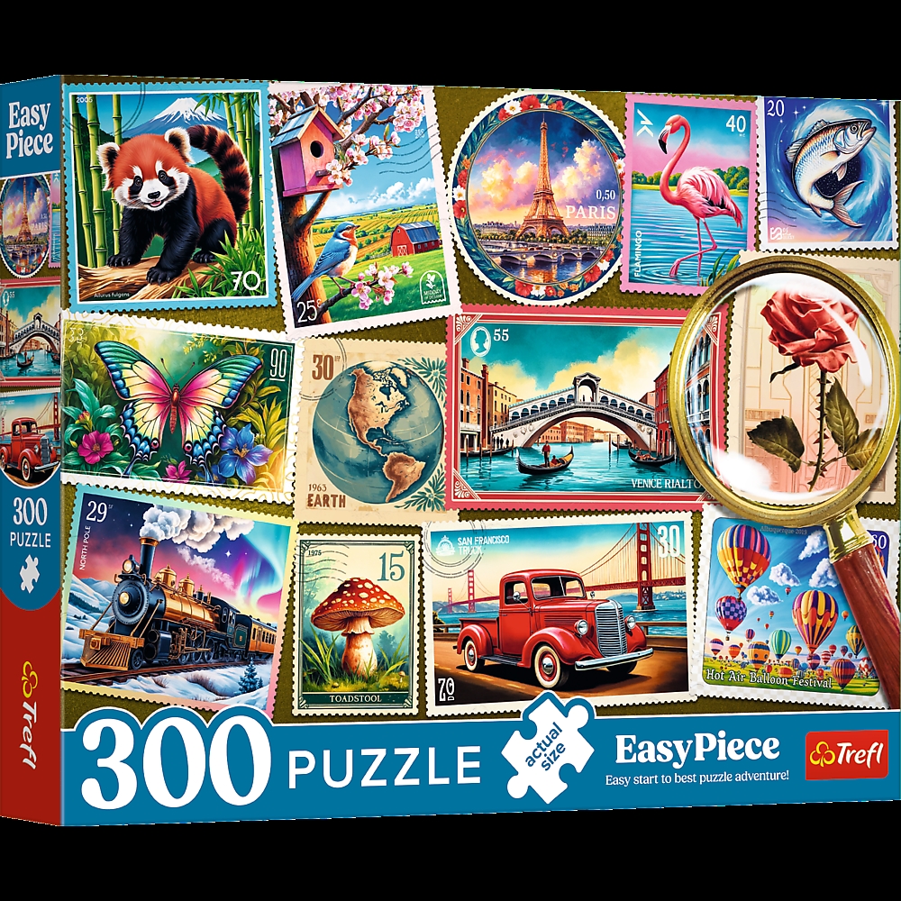 PUZZLE 300 Senior EasyPiece Znaczki pocztowe 23100