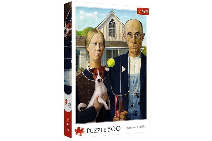 Puzzle - 500 - American Gothic: Psia EdycjaFSC MIX