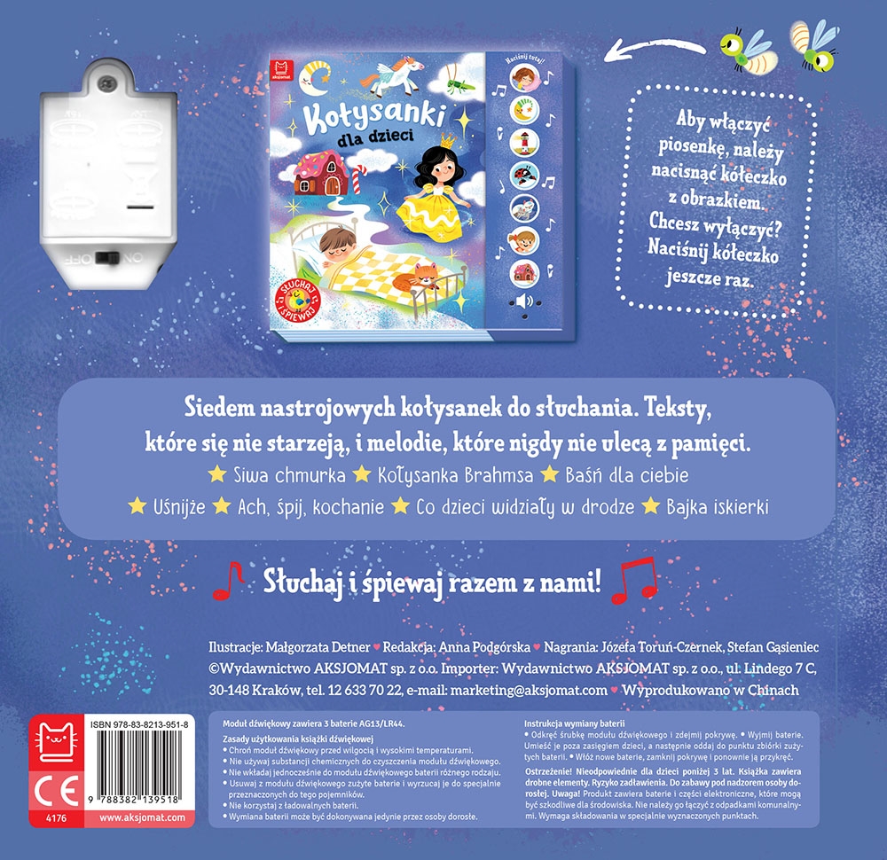Kołysanki dla dzieci Słuchaj i śpiewaj! 39518