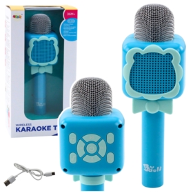 Mikrofon bezprzewodowy bluetooth niebieski