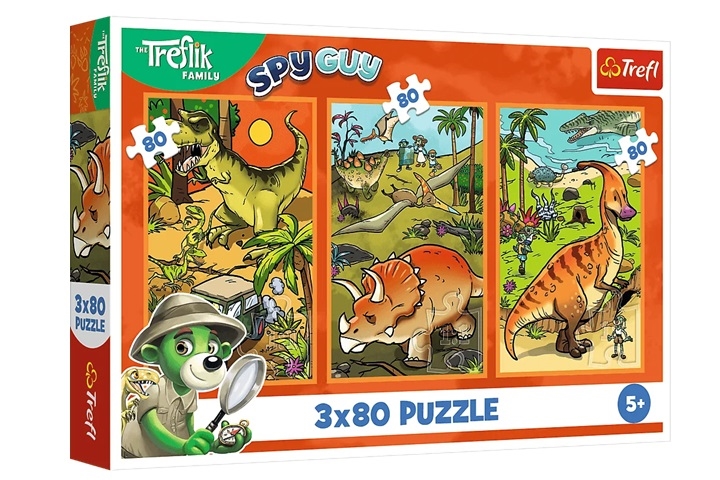 Puzzle 3x80 Zwyczaje Treflików 34888