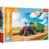 Puzzle 100 Traktor z przyczepą TREFL