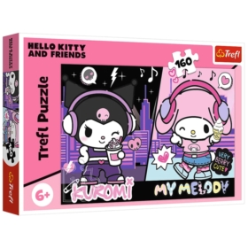 Puzzle 160 Kuromi rządzi Hello Kitty 15430