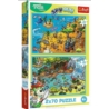 PUZZLE 2x70 Trefliki w Krainie Zwierząt 34445