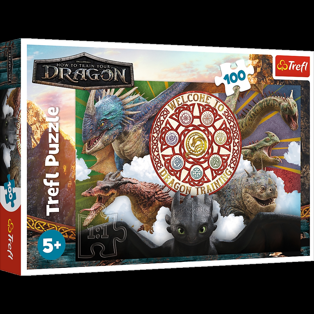 PUZZLE 100 Smoki w akcji Dragon 16524