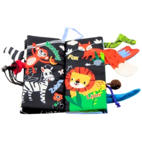 Miękka Książeczka Edukacyjna Szeleszcząca Zwierzęt