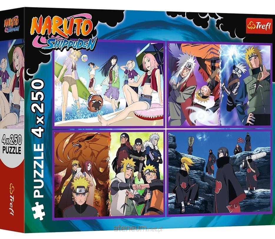 Puzzle 4x250 Przygody Naruto Uzumaki 13339