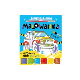 Farbki i pędzelek. Malowanka. Użyj wody, zbudź...