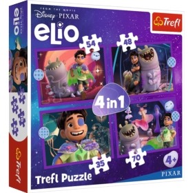 PUZZLE 4w1 Pozaziemskie misje Elio /Disney 34665