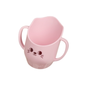 A0696 KUBEK POCHYŁY DO NAUKI PICIA RÓŻOWY