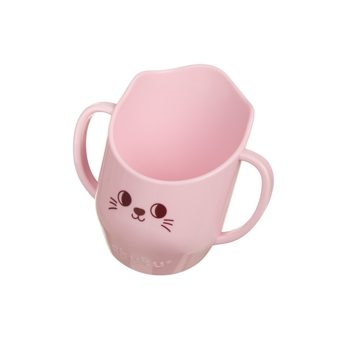 A0696 KUBEK POCHYŁY DO NAUKI PICIA RÓŻOWY