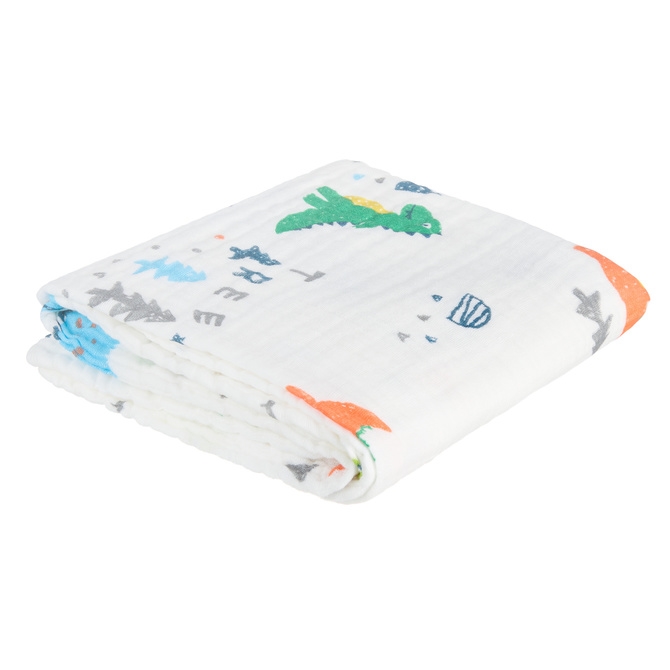 A0685 KOC / OTULACZ / RĘCZNIK 110x105 DINOZAURY