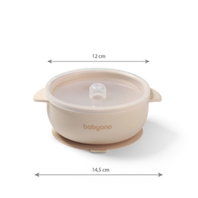 1662/03 MISECZKA Z PRZYSSAWKA I PRZYKRYWKĄ SILIKON