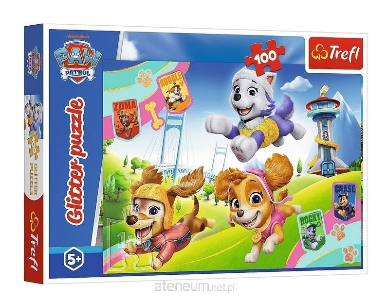 Puzzle 100 Glitter Błyszczące psiaki 14835