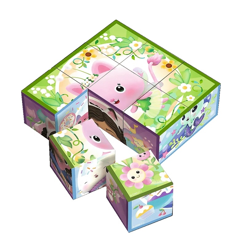 TREFL Zabawka drewn.Block puzzle KociD.Gabby 62007