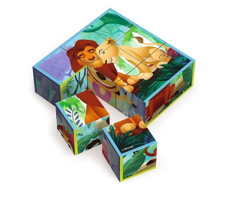 TREFL Zabawka drewn.Block puzzle LionTheKing 62019