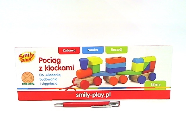 POCIĄG Z KLOCKAMI SMILY