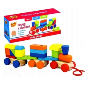 POCIĄG Z KLOCKAMI SMILY