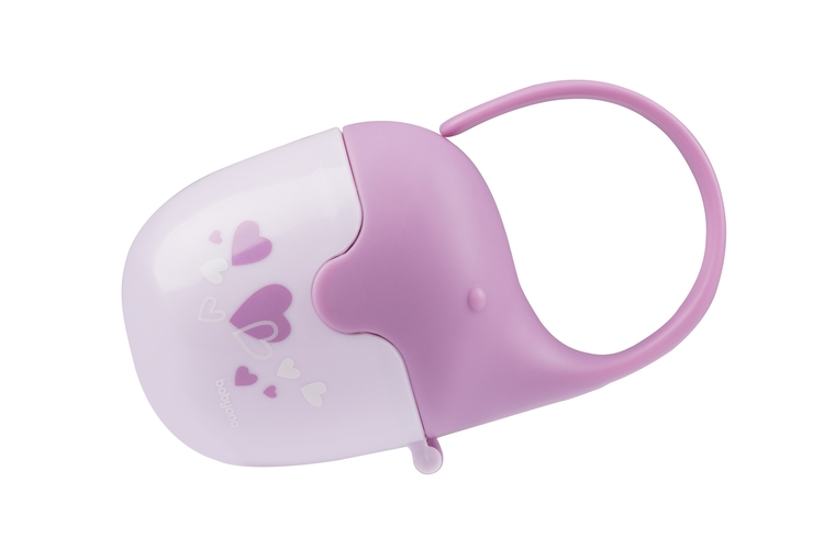 BABYONO POJEMNIK NA SMOCZEK SŁONIK FIOLETOWY529/03