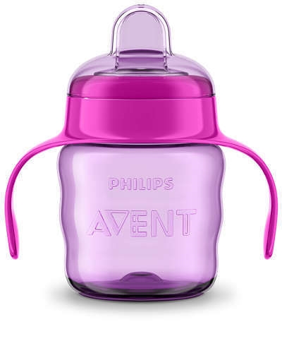 AVENT KUBEK Z USTNIKIEM 6M+, 200ML. RÓŻOWY 551/03