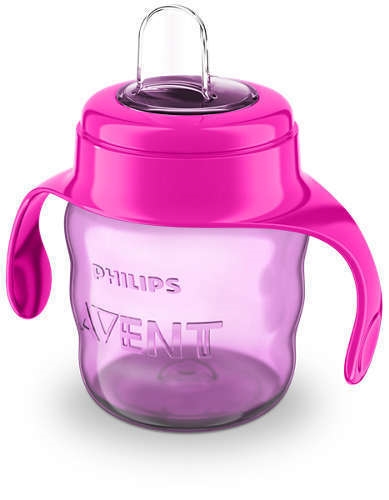 AVENT KUBEK Z USTNIKIEM 6M+, 200ML. RÓŻOWY 551/03