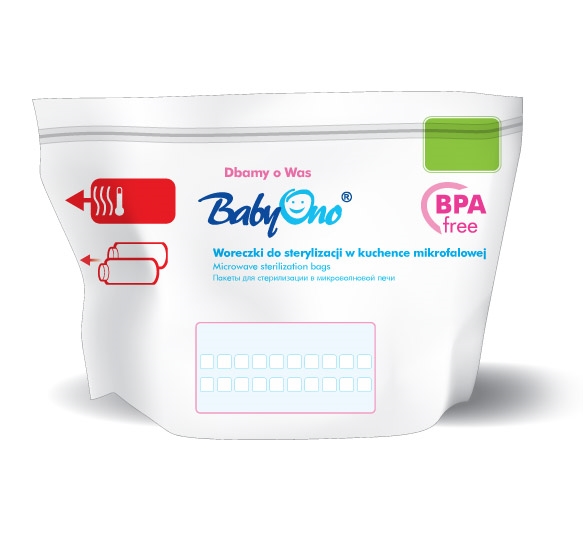BABYONO WORECZKI DO SERYLIZACJI W MIKROFALÓWCE