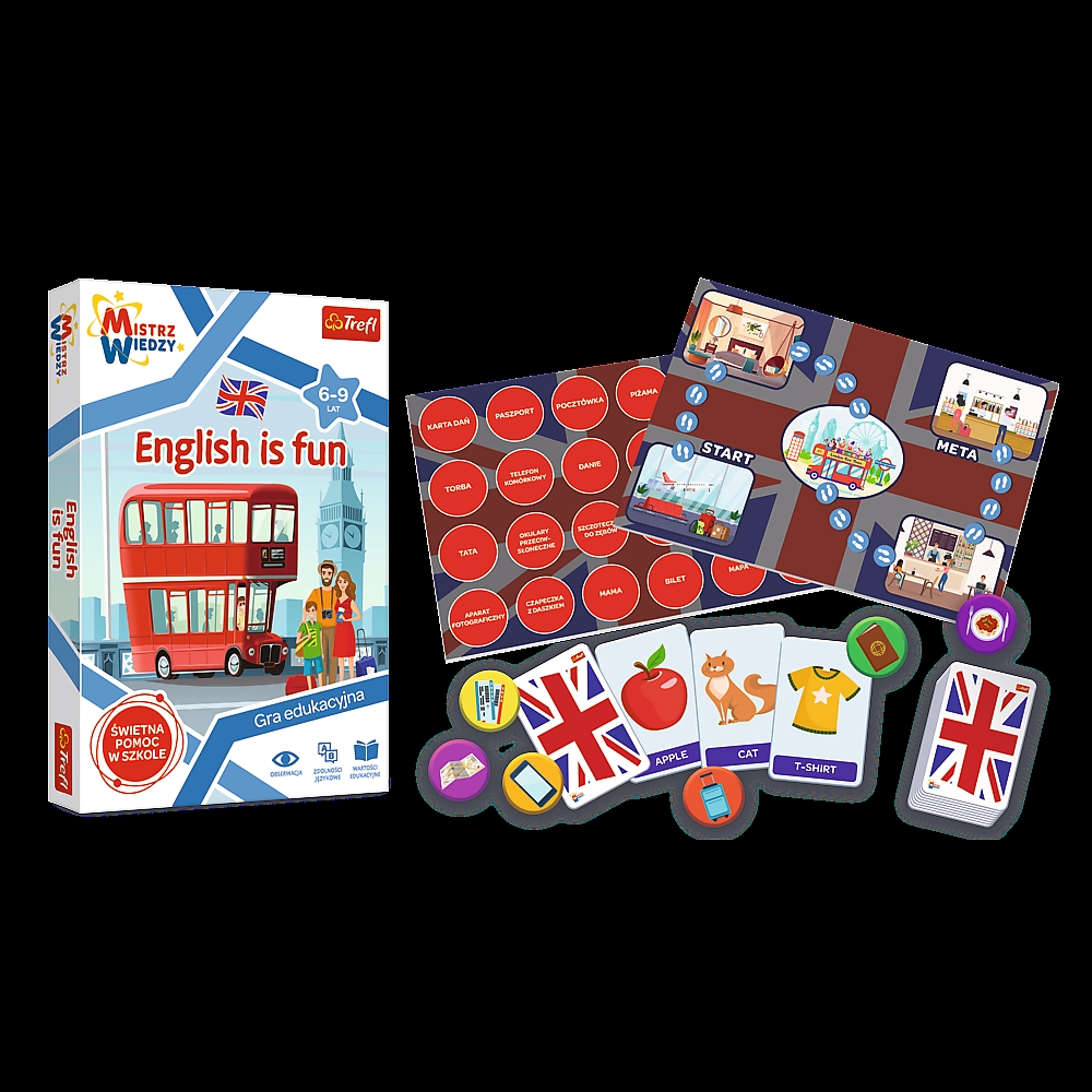 Gra Edukacyjna English is Fun z Serii Mistrz Wiedz