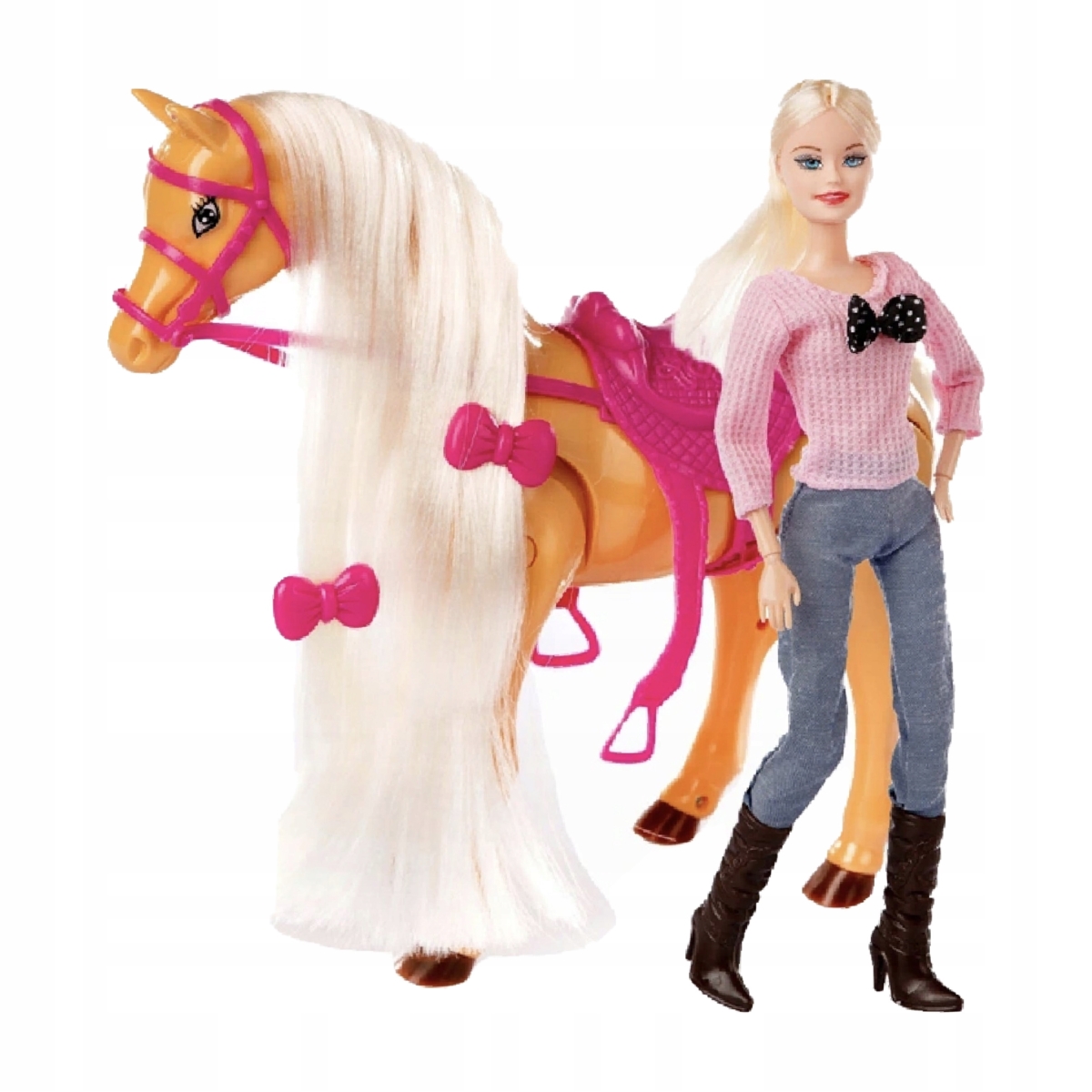 LALKA Z KONIKIEM CHODZĄCYM