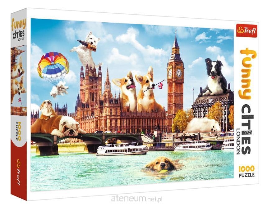 PUZZLE TREFL 1000 PSY W LONDYNIE