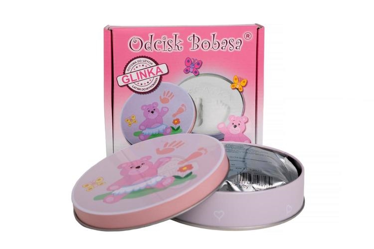 ZESTAW ODCISK BOBASA RÓŻOWY