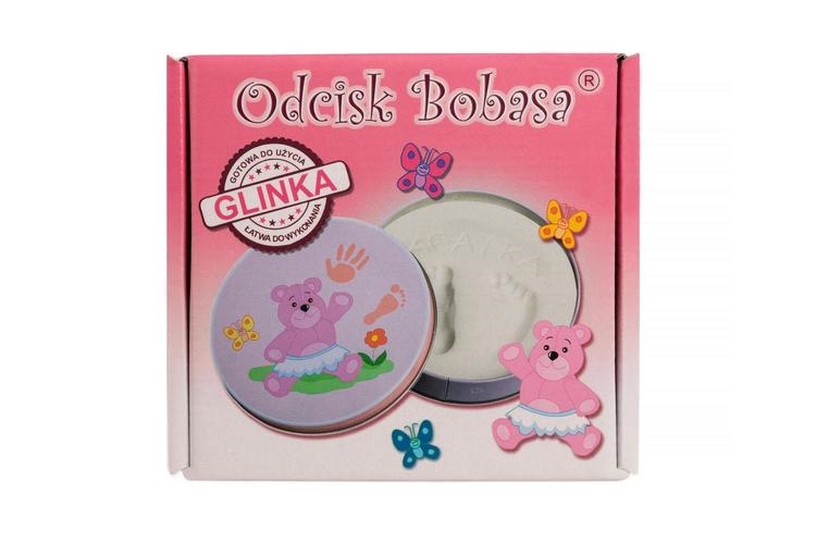 ZESTAW ODCISK BOBASA RÓŻOWY