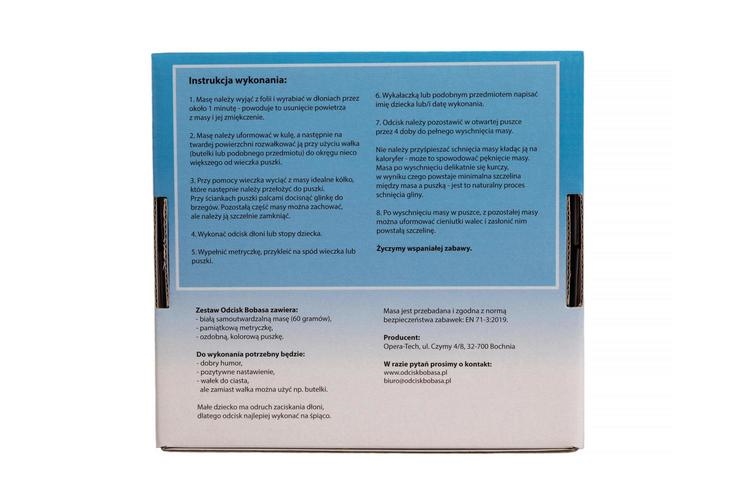 ZESTAW ODCISK BOBASA NIEBIESKI