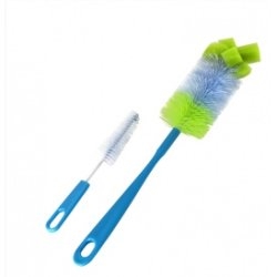 SZCZOTKA Z GĄBKĄ DO MYCIA BUTELEK I SMOCZKÓW