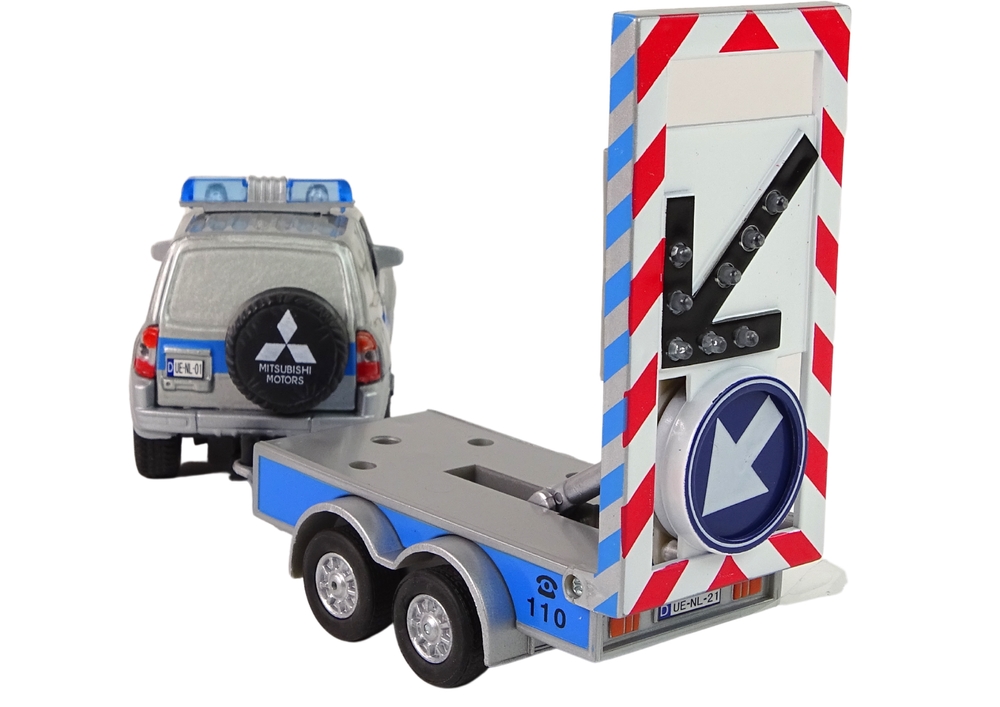 Auto policja z przyczepą światło HXCL009 75025