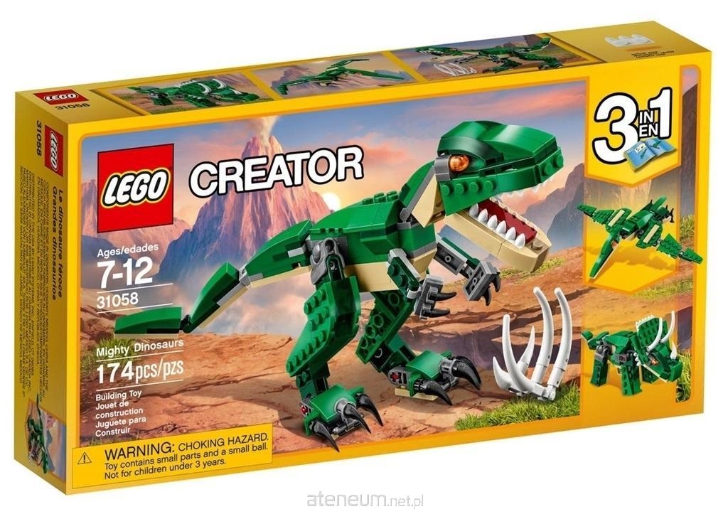 Klocki LEGO CREATOR Potężne Dinozaury P6 31058