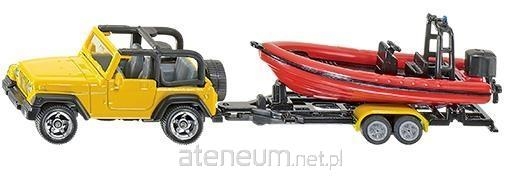SIKU 1658 JEEP Z ŁODZIĄ