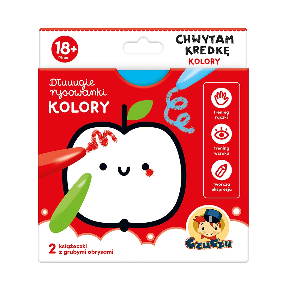 CZUCZU DŁUUUGIE RYSOWANKI KOLORY CHWYTM KREDKĘ