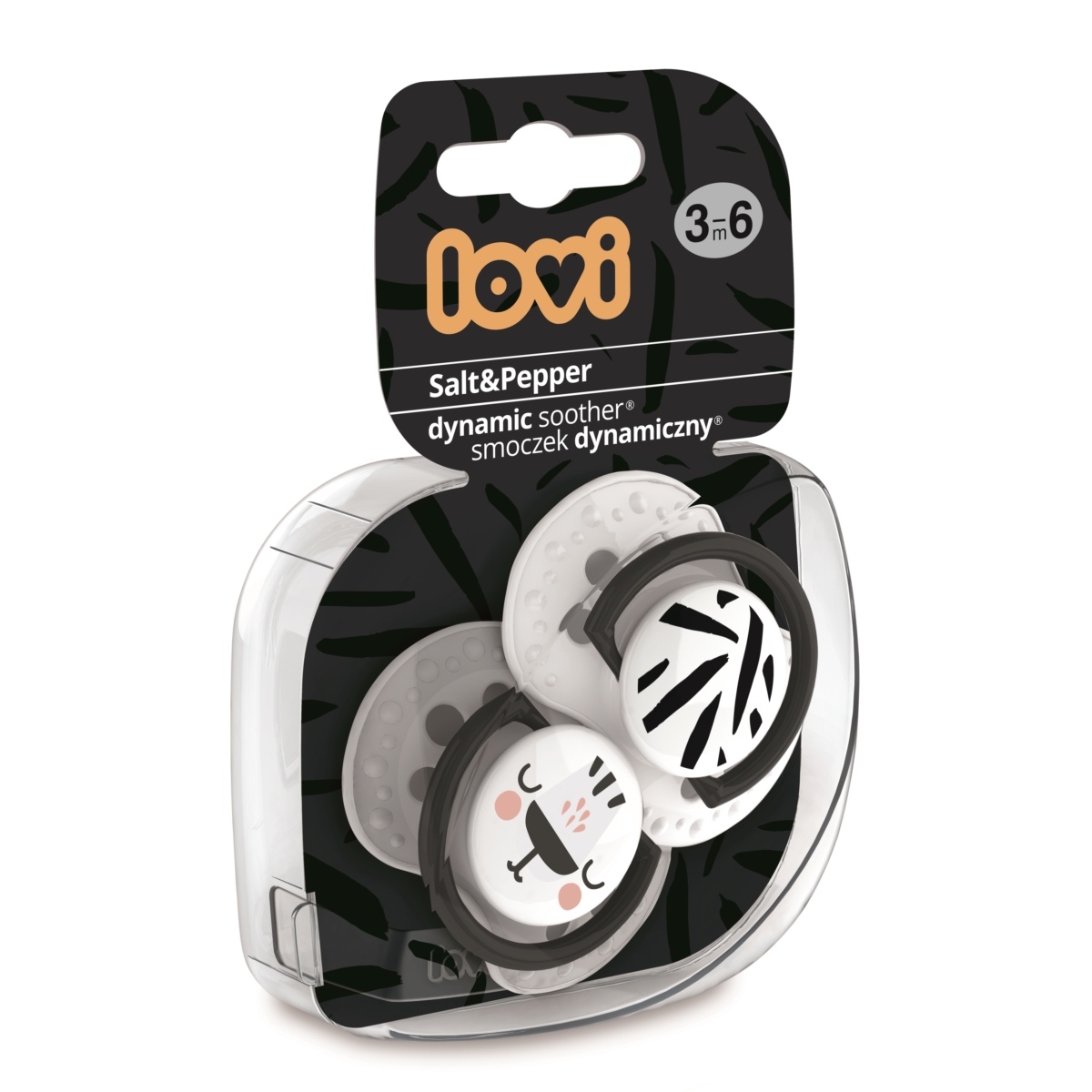 LOVI SMOCZEK SILIKONOWY 3-6M SALT&PEPPER 22/878