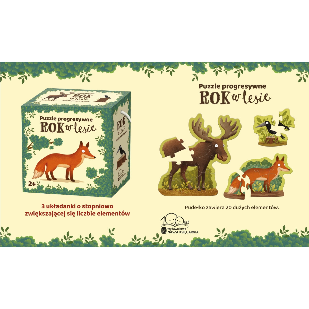 ROK W LESIE PUZZLE PROGRESYWNE