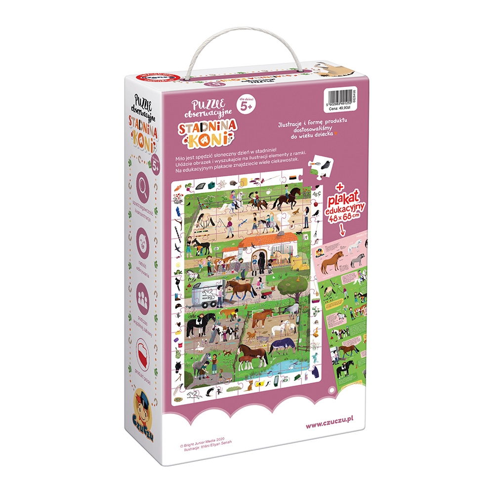 CZUCZU PUZZLE OBSERWACYJNE STADNINA KONI 5+