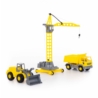 Zestaw Pojazdów Polesie Wywrotka Dźwig Koparka 571