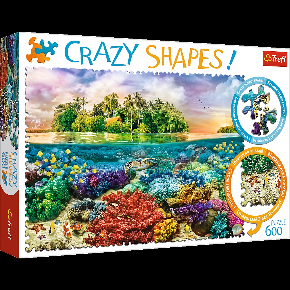 TREFL - PUZZLE 600 - CRAZY SHAPES TROPIKALNA WYSPA