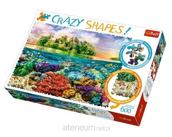 TREFL - PUZZLE 600 - CRAZY SHAPES TROPIKALNA WYSPA