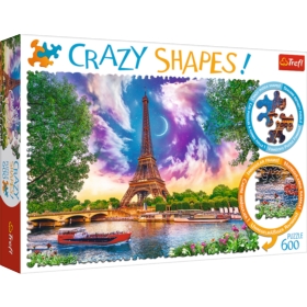 TREFL - PUZZLE 600 CRAZY SHAPES NIEBO NAD PARYŻEM